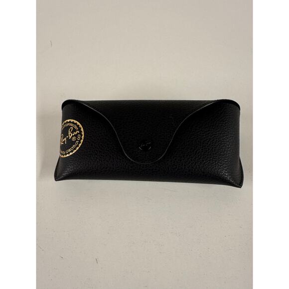 Ray Ban Genuine Black Sunglasses Eyeglasses Case Snap Closure Preppy - Picture 1 of 3